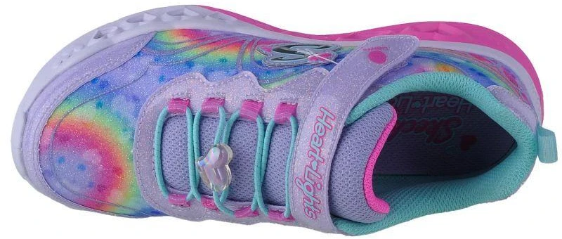Skechers Flutter Heart Lights - Groovy Swirl 303253L-LVAQ Rožinė 30