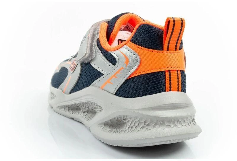 Skechers Glow Strider LED vaikiški sportiniai batukai berniukams, sidabriniai