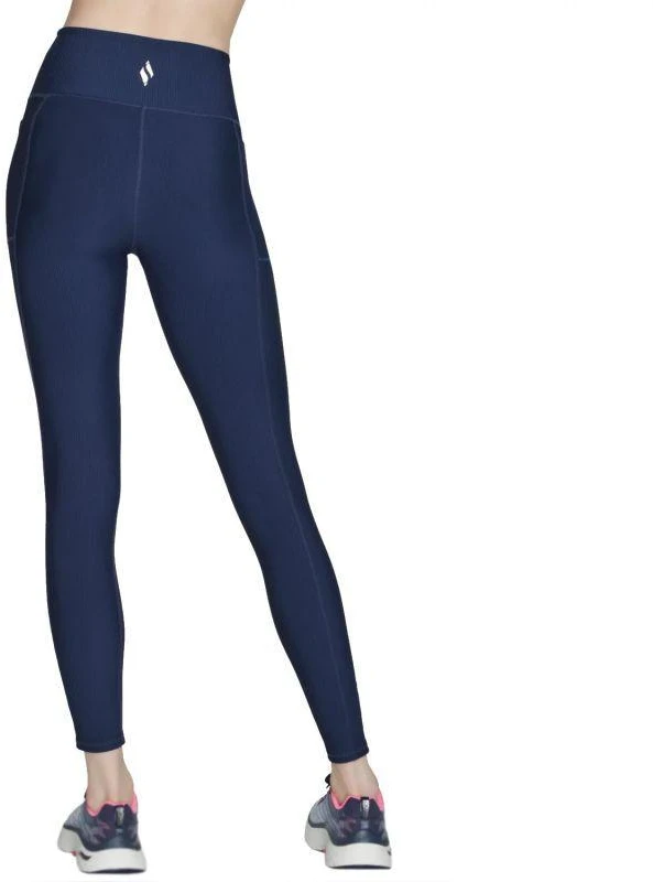 Skechers GO Flex Rib Fl HW Leggings L, Tamsiai Mėlyna LG2-NVY