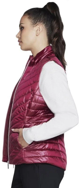 Skechers GO Shield Švytinti liemenė JA151-PKRD Rožinė L