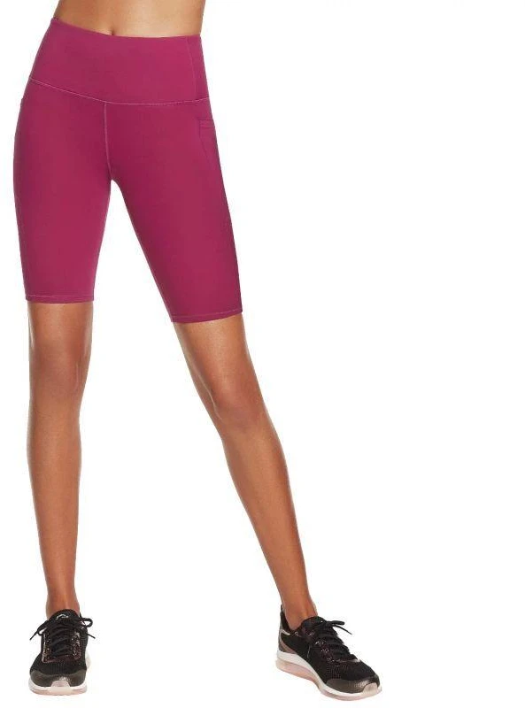 Skechers Go Walk aukšto liemens dviratininko šortai W3SH53-MAG rožiniai XS