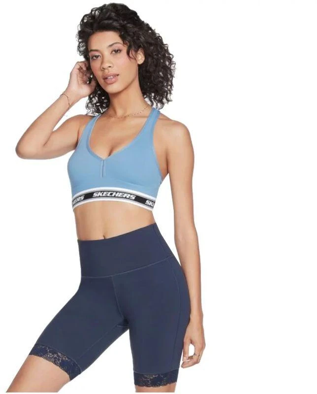 Skechers Go Walk žakardinė liemenėlė W3BR90-BLGY Mėlyna S