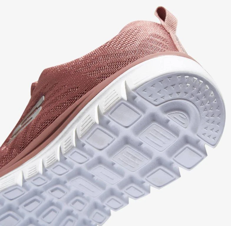 Skechers Graceful Get Connected rožiniai moteriški sportbačiai (12615-MVE)