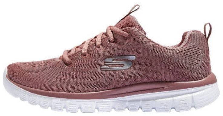Skechers Graceful Get Connected rožiniai moteriški sportbačiai (12615-MVE)