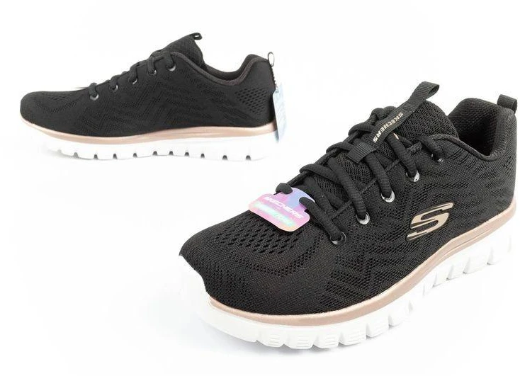 Skechers Graceful-Get moteriški sportiniai bateliai patogūs, lengvi, pralaidūs orui