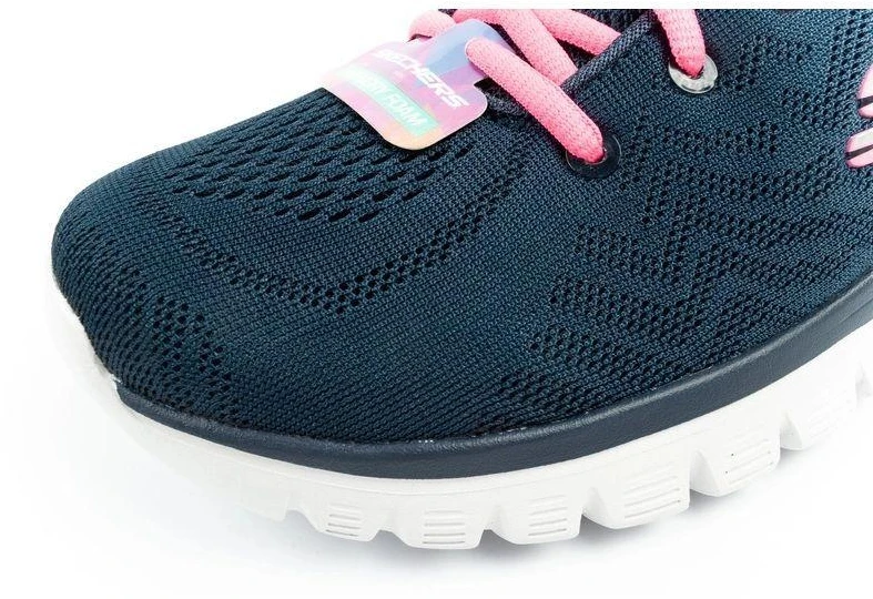 Skechers Graceful-Get moteriški sportiniai bateliai, patogūs, lengvi, kvėpuojantys, tamsiai mėlyni
