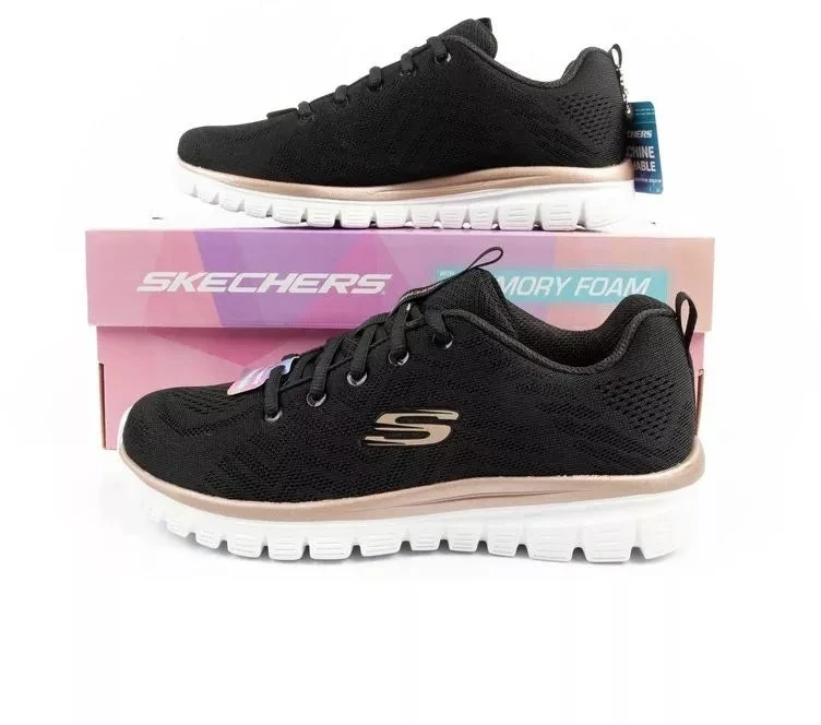 Skechers Graceful-Get moteriški sportiniai bateliai patogūs, lengvi, pralaidūs orui