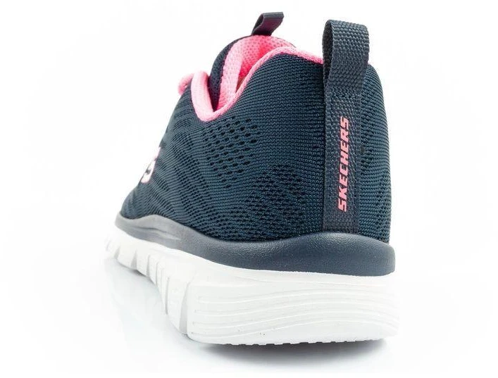 Skechers Graceful-Get moteriški sportiniai bateliai, patogūs, lengvi, kvėpuojantys, tamsiai mėlyni