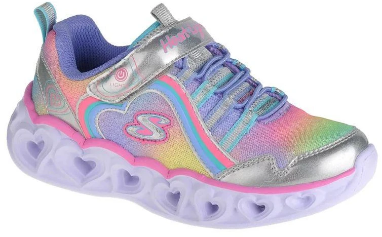 Skechers Heart Lights-Rainbow Lux 302308L-SMLT Pilka 27