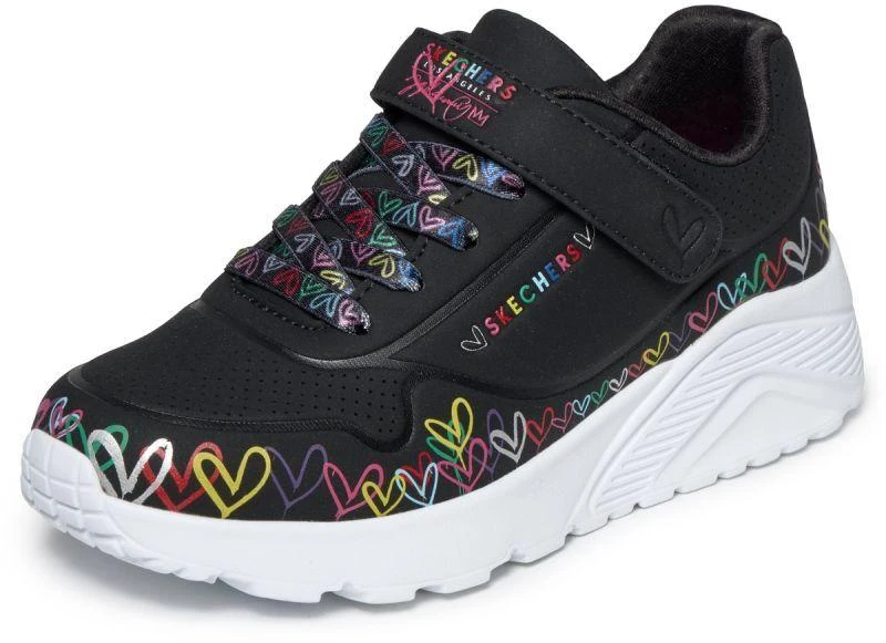 Skechers jaunimo sportiniai bateliai UNO LITE HEART CRAZE 314091L BKMT