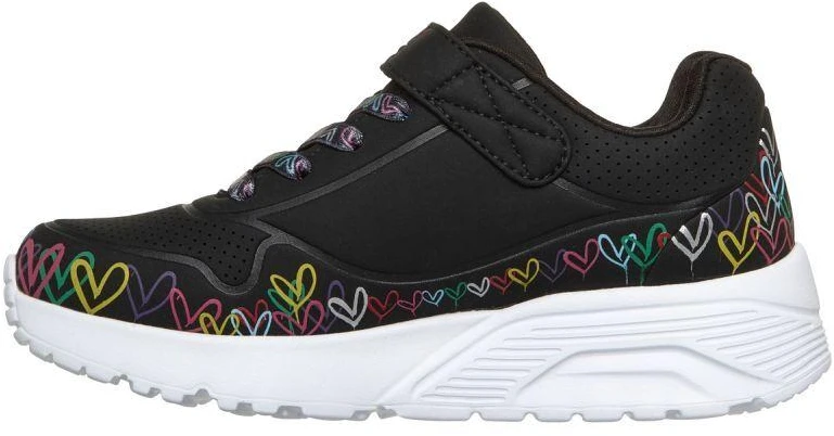 Skechers jaunimo sportiniai bateliai UNO LITE HEART CRAZE 314091L BKMT