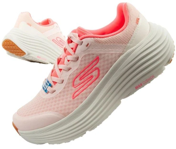 Skechers Max Cushioning Moteriški bėgimo bateliai Šviesiai rožiniai
