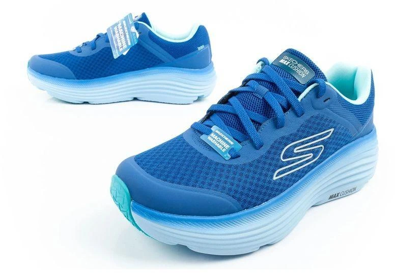 Skechers Max Cushioning Vyriški Šviesiai Mėlyni Bėgimo Bateliai