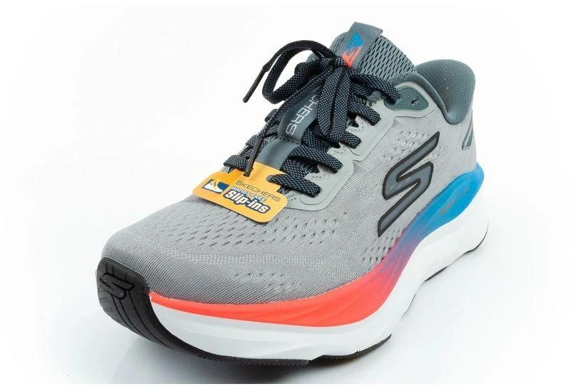 Skechers Max Run vyriški sportiniai bateliai, pilki, SLIP-INS