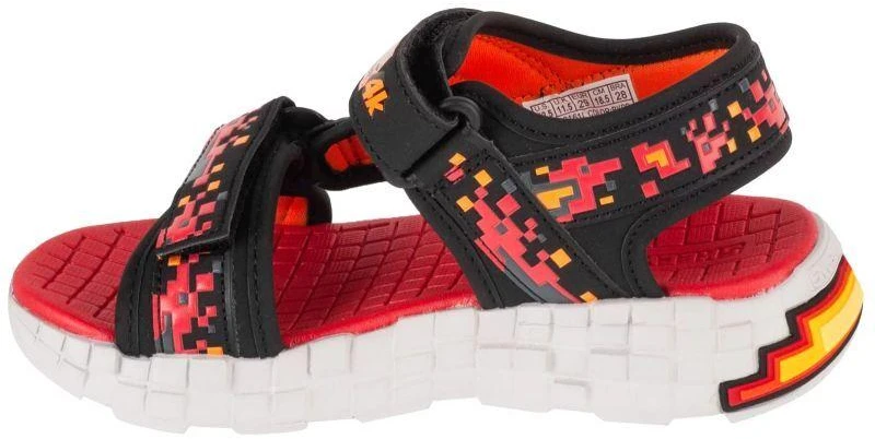 Skechers Mega-Splash 4K 402161L-BKRD Juoda 28