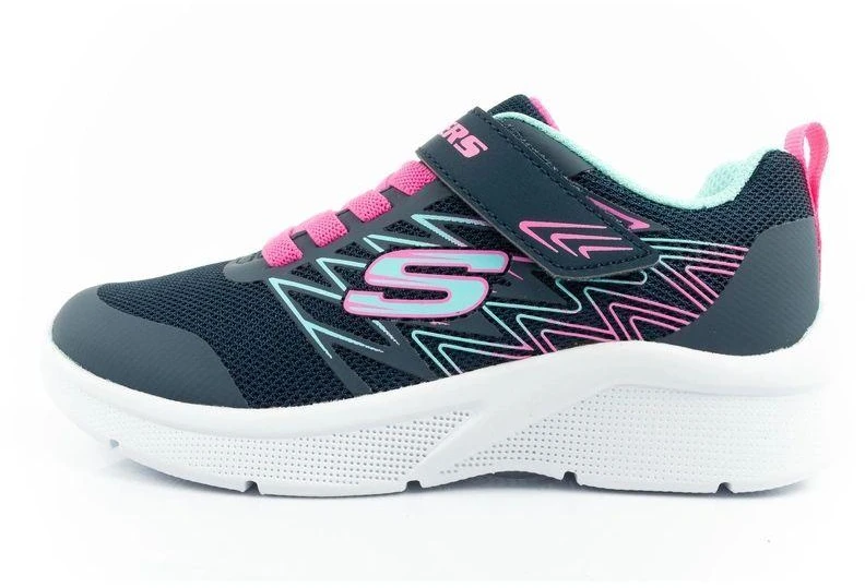 Skechers Microspec lengvi vaikiški sportiniai bateliai mergaitėms