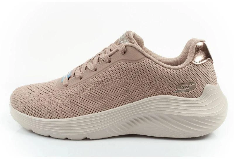Skechers moteriški sportbačiai Bobs Squad Waves, smėlio spalvos, šviesūs, madingi