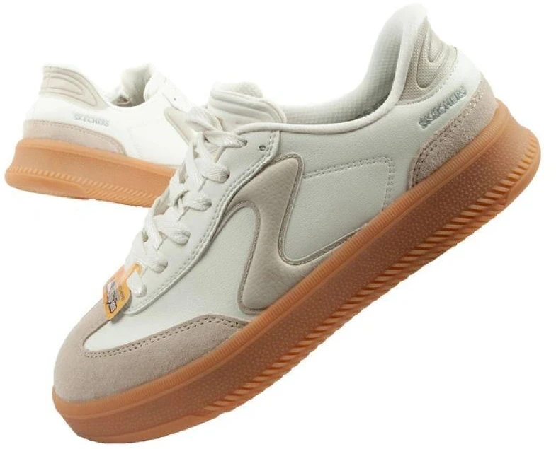 Skechers moteriški sportbačiai Lifted Luxe ekru balta Slip-Ins