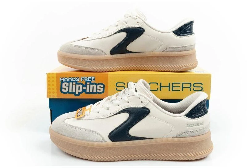 Skechers moteriški sportbačiai Lifted Luxe ekru Slip-Ins