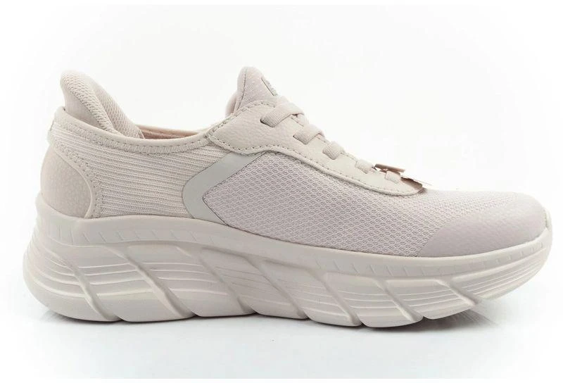 Skechers moteriški sportiniai batai Bobs B Flex SLIP-INS kreminiai patogūs