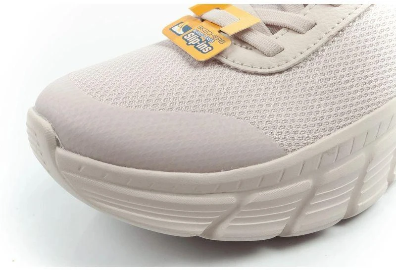 Skechers moteriški sportiniai batai Bobs B Flex SLIP-INS kreminiai patogūs
