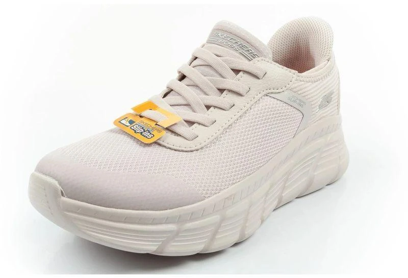 Skechers moteriški sportiniai batai Bobs B Flex SLIP-INS kreminiai patogūs
