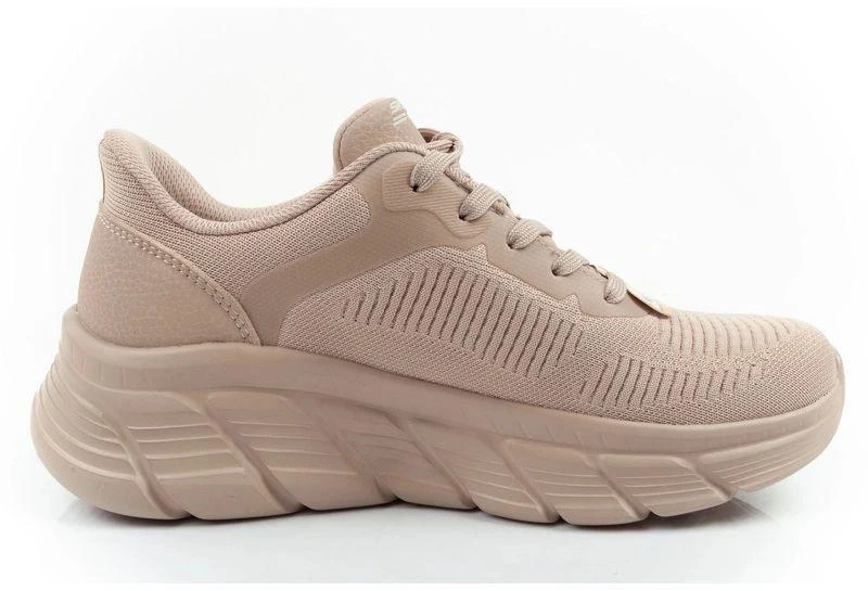Skechers moteriški sportiniai bateliai Bobs B Flex SLIP-INS smėlio spalvos patogūs