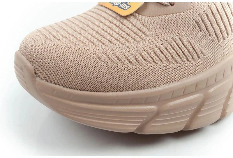 Skechers moteriški sportiniai bateliai Bobs B Flex SLIP-INS smėlio spalvos patogūs