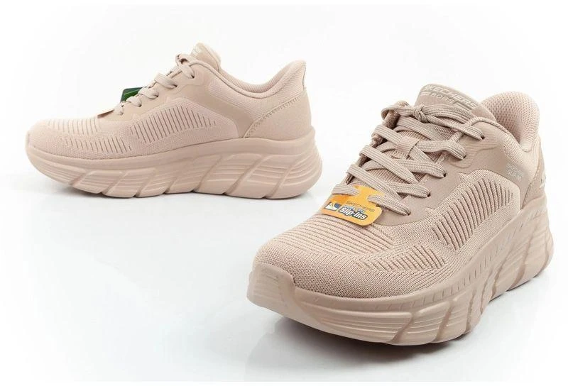 Skechers moteriški sportiniai bateliai Bobs B Flex SLIP-INS smėlio spalvos patogūs