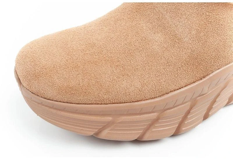 Skechers moteriški žieminiai odiniai aulinukai su pašiltinimu, rudi