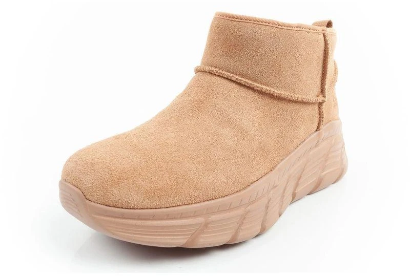 Skechers moteriški žieminiai odiniai aulinukai su pašiltinimu, rudi