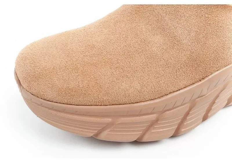 Skechers moteriški žieminiai odiniai aulinukai su pašiltinimu, rudi
