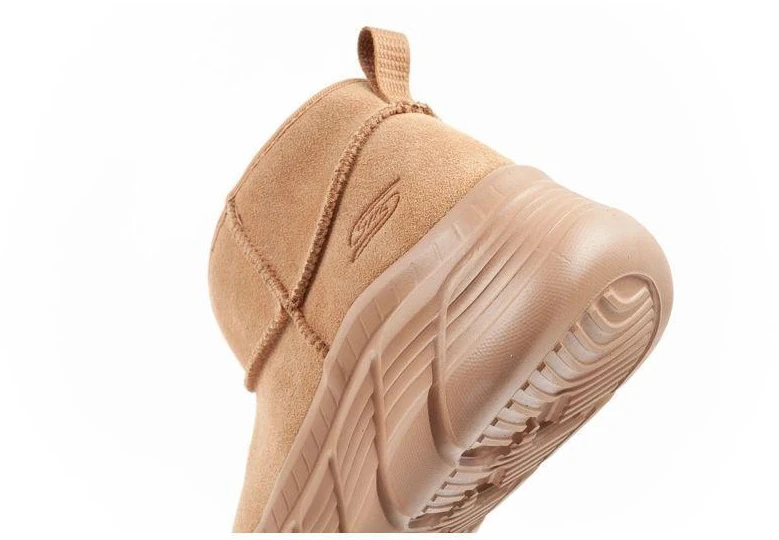 Skechers moteriški žieminiai odiniai aulinukai su pašiltinimu, rudi