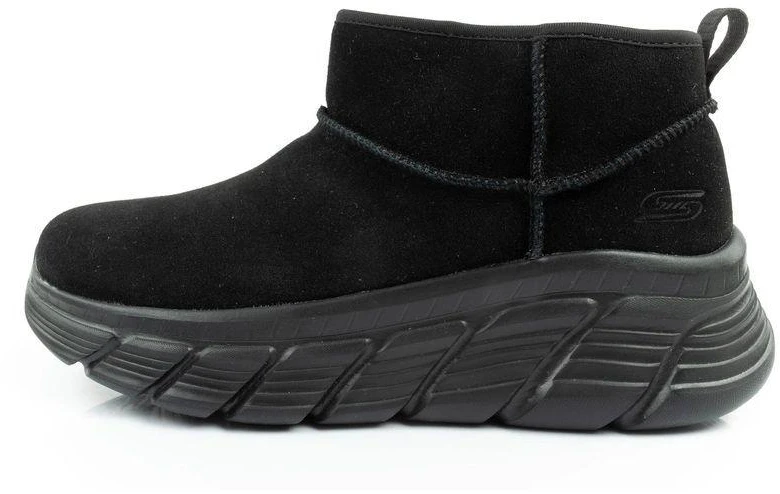 Skechers moteriški žiemos batai, pašiltinti odiniai aulinukai