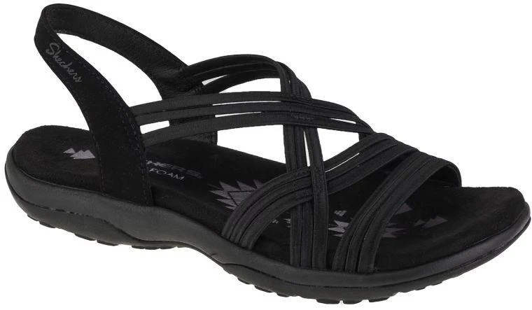 Skechers Reggae Slim Simply Stretch Sandaliai 163023-BLK Juodi 36