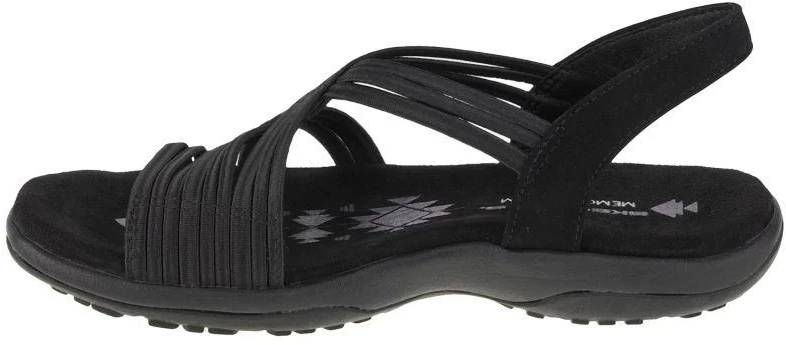 Skechers Reggae Slim Simply Stretch Sandaliai 163023-BLK Juodi 36