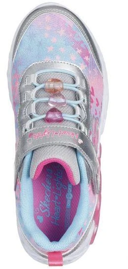 Skechers S-Lights Begalinės širdelių šviesos - Širdelės papuošalai 303261L-SMLT Sidabrinė/Įvairiaspalvė