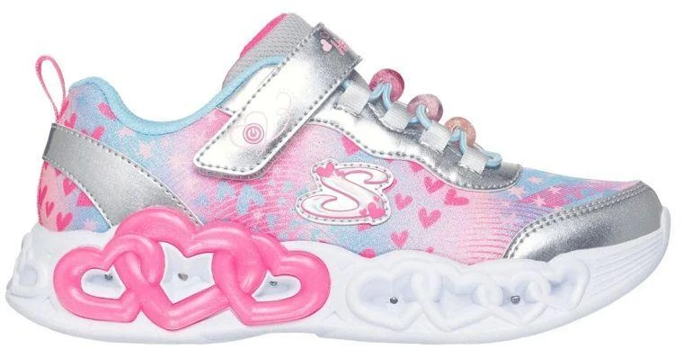 Skechers S-Lights Begalinės širdelių šviesos - Širdelės papuošalai 303261L-SMLT Sidabrinė/Įvairiaspalvė
