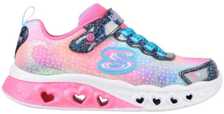 Skechers S-Lights Flutter Heart Lights - Simply Love 302315L-NVMT Navy/Multi