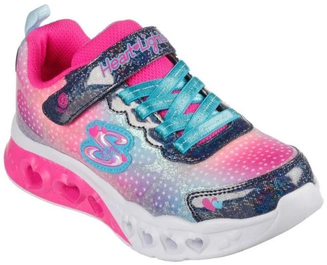 Skechers S-Lights Flutter Heart Lights - Simply Love 302315L-NVMT Navy/Multi