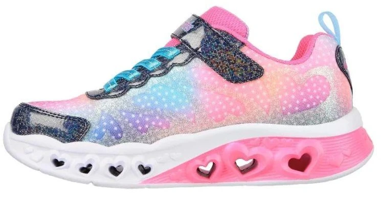 Skechers S-Lights Flutter Heart Lights - Simply Love 302315L-NVMT Navy/Multi