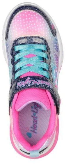 Skechers S-Lights Flutter Heart Lights - Simply Love 302315L-NVMT Navy/Multi