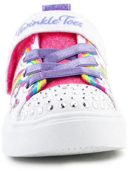 Skechers S-Lights Girls Twinkle Sparks Jumpin Clouds Jr 314809N-WMLT batai