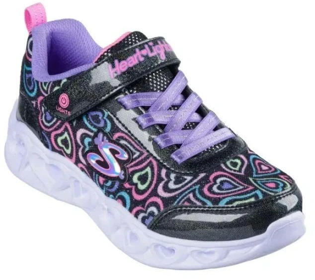 Skechers S-Lights Heart Lights-Boogie Love 303257L-BKMT Juoda/Daugiaspalvė