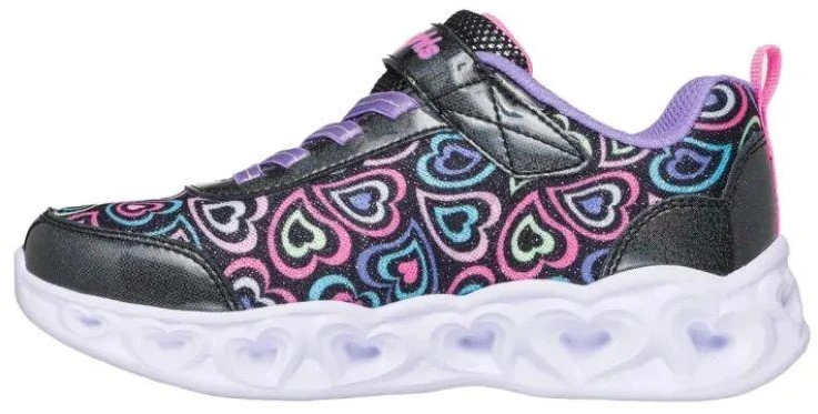 Skechers S-Lights Heart Lights-Boogie Love 303257L-BKMT Juoda/Daugiaspalvė
