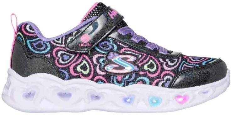 Skechers S-Lights Heart Lights-Boogie Love 303257L-BKMT Juoda/Daugiaspalvė