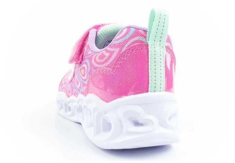 Skechers S Lights-Heart patogūs LED sportiniai bateliai mergaitėms
