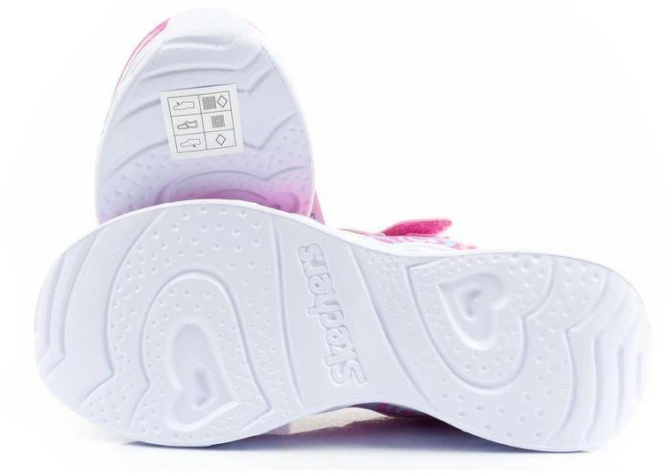 Skechers S Lights-Heart patogūs LED sportiniai bateliai mergaitėms