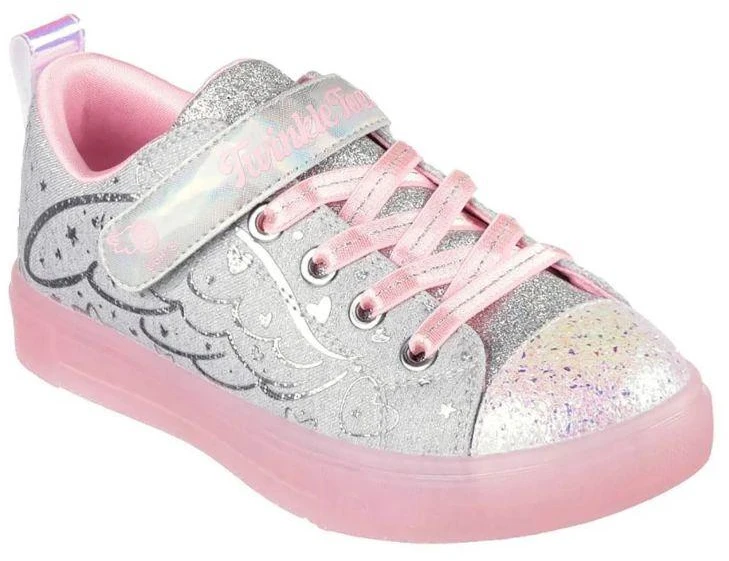 Skechers S Lights Twinkle Sparks Heather Magic Jr 314703L-GYPK batai