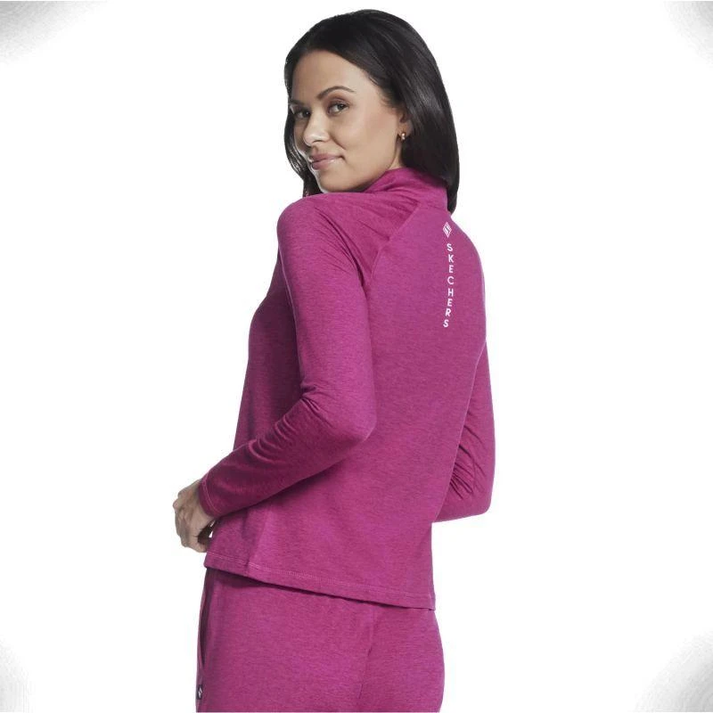 Skechers Skech-Knits Ultra Go 1/4 užtrauktuku segamas džemperis, LT4-PNK rožinis, S